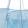 thumbnail image 3 of Bolsa de hombro de malla de mujeres bolso de almacenamiento de gran capacidad Bolso de mar (azul), 3 of 6