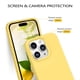 thumbnail image 4 of Funda para teléfono celular GUAGUA iPhone 14 Pro Max 6.7 pulgadas, silicona amarilla, 4 of 9