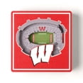 thumbnail image 3 of YouTheFan NCAA Wisconsin Badgers 3D StadiumView Magnet, 3 of 4