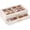 Cream, variant on Lolalet 2-Layer Sunglasses Organizer, 12 Slots Eyeglasses Storage Box with Clear Top Lid -Cream