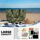 thumbnail image 5 of Fotbe Green Skulls Bolsa de Viaje para Playa - Resistente al Agua, Bolsa Tote de Gran Capacidad y Ligera con 7 Bolsillos para Mujeres y Hombres, 5 of 7