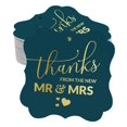 thumbnail image 1 of Inkdotpot Pack Of 100 Thanks From The New Wedding Paper Tags DIY Craft Bracket Shape Real Gold Foil Hang Tags, 1 of 7