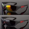thumbnail image 2 of New Polarized Wrap Around Men Glasses Outdoor Sports Eyewear Driving Sunglasses, 2 of 7
