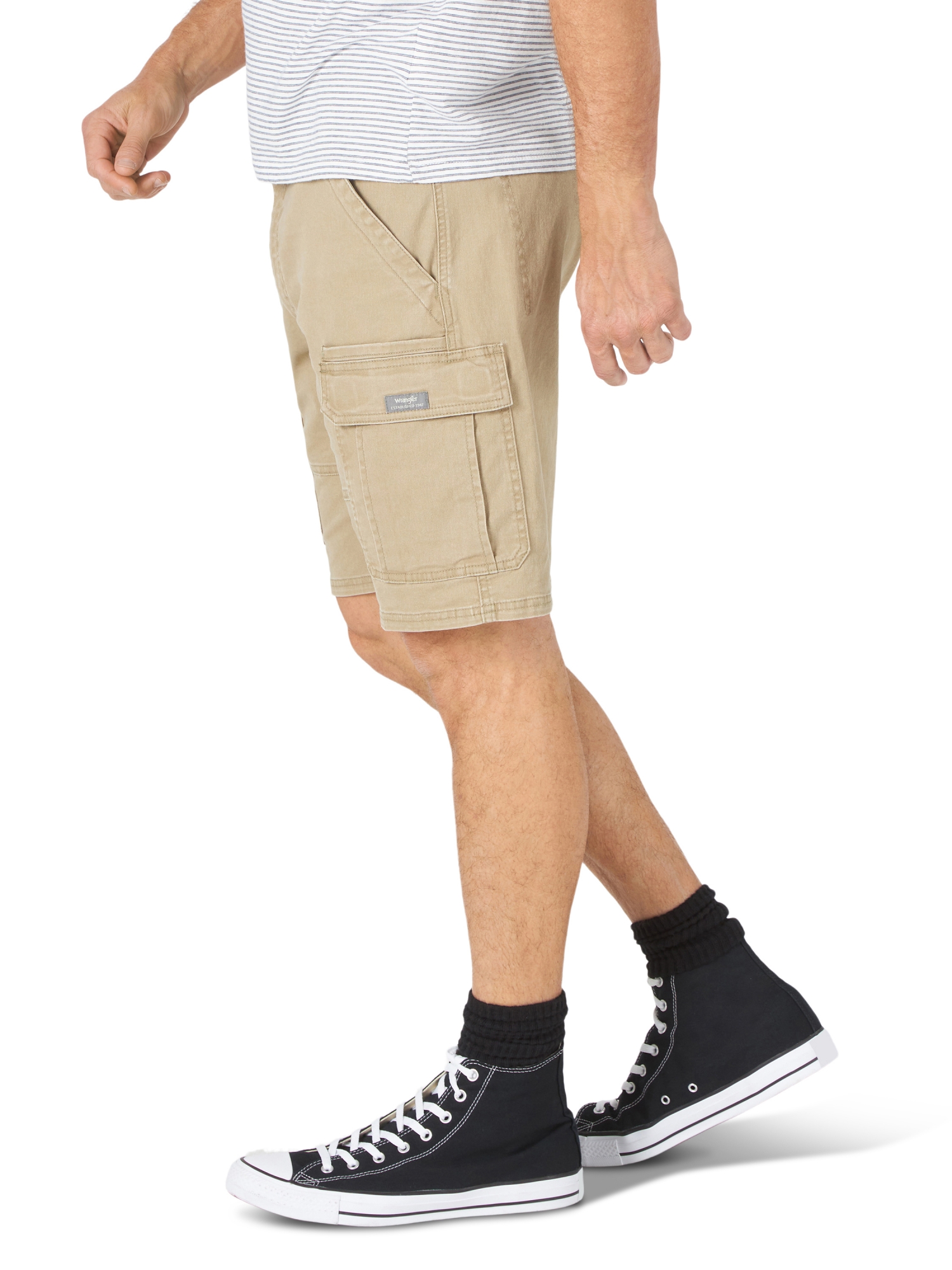 Wrangler Men's and Big Men's 10" Relaxed Fit Cargo Shorts With Stretch - image 3 of 8
