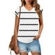 thumbnail image 2 of Eres Más Que una Camisa de Puntuación de Prueba Sexy de Manga Corta Lentejuelas Suelta Camisa de Blusa con Cuello en V, Poliéster, 2 of 8