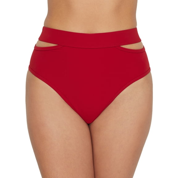 Miss Mandalay Womens Icon Split High-Waist Bikini Bottom Style-IC10RUSS
