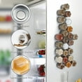 thumbnail image 4 of Homazing Set of 24 Magnetic Spice Jars for Refrigerator, Hexagon Glass Magnetic Spice Jars with Shaker Lids and Labels for Kitchen RV Travel Trailer, Magnetic Spice Containers for Fridge, 4 of 4
