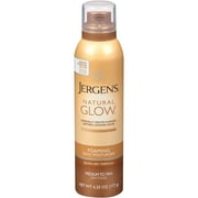 Jergens Glow Lightweight Foaming Moisturizer 6.25 oz (Medium/Tan)