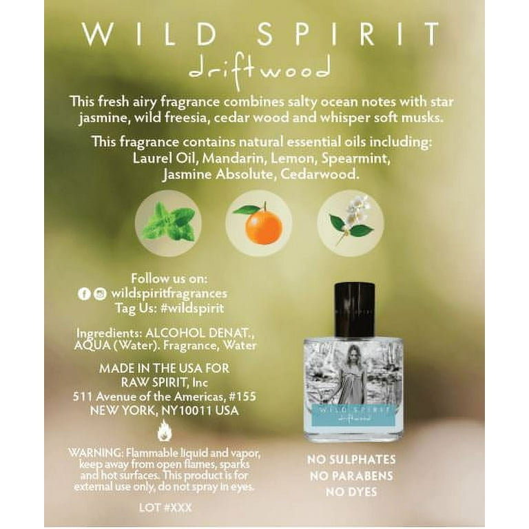 Wild Spirit Driftwood Fresh Ocean Perfume for Women 1 fl oz