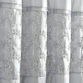 thumbnail image 3 of Lush Decor Micro Fiber Maria Shower Curtain Gray/Silver Single 72X72, 3 of 6