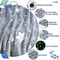 thumbnail image 3 of Bocaoying Soft Blanket 50" x 60", Cozy Throw Blanket Luminous Stars Print for Home Decor, Sofa, Bedroon, Gray, 3 of 7