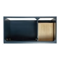 thumbnail image 6 of ARIEL Hamlet 43 Inch Single Sink Bathroom Vanity in Midnight Blue, 1.5" Edge Quartz Top, Solid Wood, Left Rectangular Sink, 2 Soft-Closing Doors & 2 Full Extension Drawers, Toe Kick, 6 of 9
