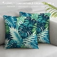 thumbnail image 3 of GOSMITH  Natural Mulberry Pillowcase for Hair and Skin, Mulberry Bed Pillow Case with Zipper,  Organic Pillowcase with Green Monstera Print, 3 of 5