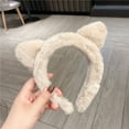 thumbnail image 6 of Character Headband Plush Cute Cat Ear Shape Hair Hoop for Girls, 6 of 21