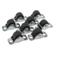 thumbnail image 3 of 8PCS 0.5 Inch Rubber Directional Wheel Mini Low Profile Castor Self Adhesive Unidirectional Small Wheel Suitable for Toy Box Shoe Tray Rolling Drawer, 3 of 5