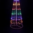 thumbnail image 6 of Northlight LED Lighted Multi-Function Outdoor Christmas Cone Tree - 6' - Multi-Color, 6 of 9