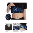 thumbnail image 3 of T-shirt de Sport à Manches Courtes et Col Rond pour Femmes, Style Décontracté, Col Rond, pour Sauna, Gym, Course, Vêtements de Sport et d'Extérieur pour l'Été, 3 of 5