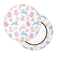 thumbnail image 2 of Fotbe Easter Colorful Rabbit Stool Covers Round,Waterproof Round Bar Stool Covers Bar Chair Covers Washable Stool Cushion Slipcover for 12-14 Inch Chair-, 2 of 7
