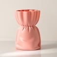 thumbnail image 4 of Imitation Ceramic Vase, Decorative Floral Arrangement With Frame Bracket Stability, for Desktop and Bookshelf Decor, Pink, 4 of 7