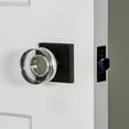 thumbnail image 2 of Viaggio Qadmhmbrz_Psg_234_Rh Quadrato Hammered Right Handed Solid Brass Passage Door Lever, 2 of 7
