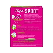 Playtex Sport Plastic Tampons Unscented Super Plus Absorbency, 18ct (Pack of 2)