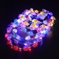 thumbnail image 4 of Guirnalda de flores brillantes con luz LED para cumpleaños de niñas, diadema de princesa, corona luminosa, decoración para bodas, fiestas de Navidad, 4 of 5