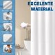 thumbnail image 3 of Cortina de Baño para Dunch, Cortina para Baño de Tela Impermeable y Antimoho con Ganchos, Cortina de Ducha de Tela Waffle, Ojales de Metal, para Duchas de Baño y Bañeras (Beige), 3 of 4