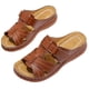 thumbnail image 1 of WDOplteas Sandalias Cuña Vintage Con Punta Abierta para Mujer Antideslizantes para Interiores Y Exteriores (marrón Oscuro 37), 1 of 7