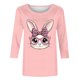 thumbnail image 4 of Camisetas Casuales de las Mujeres Impresas 3/4 Manga Cuello Redondo Blusa, Moda Ligera Superior para el Hogar Y el Uso Diario, Cómoda Imitación de la Tela Del Estante, 4 of 8
