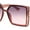 All Burgundy, variant on Womens Stylish Rectangle Chic Diva Plastic Designer Sunglasses Black - Smoke