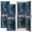 Color 1, variant on 2 Pcs School Locker Magnetic Wallpaper 12" x 36" Cute Animal Wolf Head Gem Arts Wolf Snow Blue Eyes Forest Winter Reusable Removable Locker Accessories Back to School Supplies