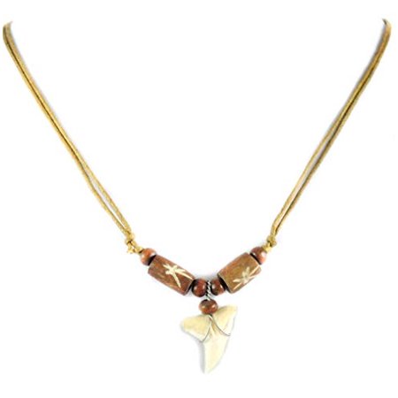 Genuine Mako Shark Tooth Necklace for Men Women Boy Girl with Seed