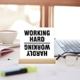 thumbnail image 3 of Funny Office Decor Office Desk Signs Working Hard Hardly Working Acrylic Desk Plaque Sign Home Office Decoration 4x4 Inch, 3 of 6