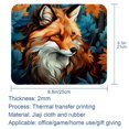 thumbnail image 5 of Fox Square Desk Mat Mousepad, 8.3x9.8 Inch Non-Slip Rubber Bottom, Printed Gaming Mousepad for Office and Gaming, 5 of 6