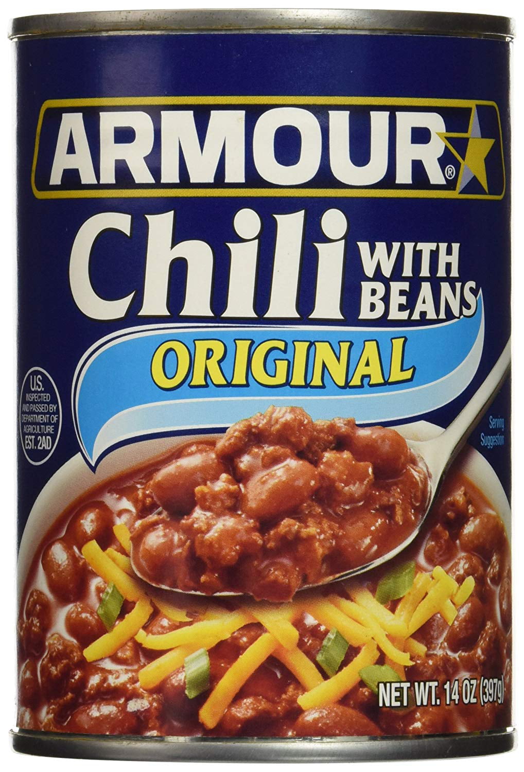 Armour Star Chili With Beans, 14 oz. (Pack of 12)