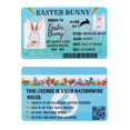 thumbnail image 1 of Easter Rabbit Drivers License Novelty Easter Decoration Lost Drivers License Diy Easter Rabbit Lost Id Card Easter Rabbit License 1/3/5pcs Snowflake Daughter Ornament Pizza Ornament Teacher Ornament, 1 of 4