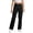 Black, variant on Girls Uniform Pants Elastic Waist Straight Leg Boys Slim Fit Unisex Navy School Uniform Pants Girls Back to School Clothes Size 4-18 Years