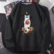 thumbnail image 3 of Sudadera con capucha de manga larga para mujer, suéter con estampado de gato escalofriante y Pumkin, con cuello redondo, para Halloween y otoño, 3 of 4