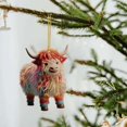 thumbnail image 5 of Cattle Christmas Tree Hanging Ornament Colorful Acrylic Festive Holiday Decorations For Your Home, 5 of 5