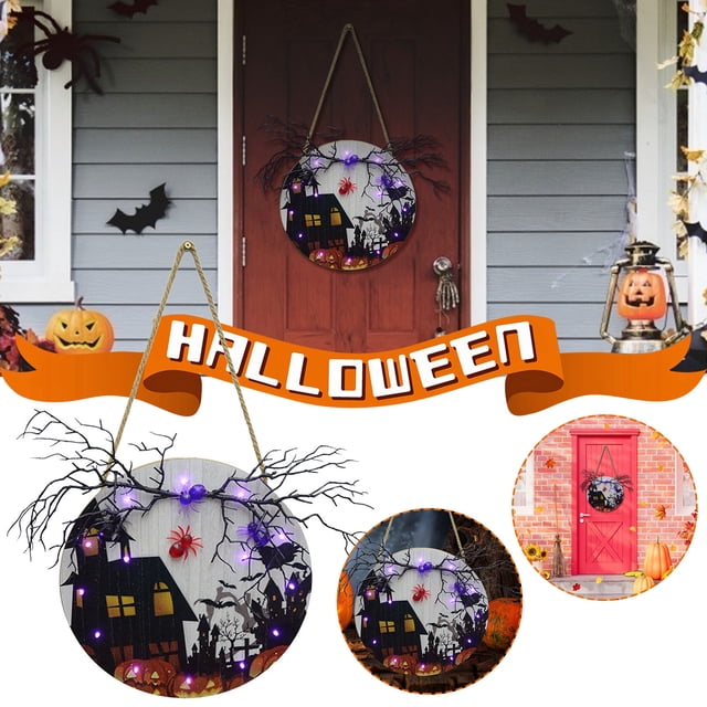 Colgante de Halloween Escena de fiesta Decoración Adornos colgantes Wmkox8yii gf11431