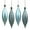 Baby Blue, variant on Vickerman 5.5" Burgundy Finial Drop Christmas Ornament, Assorted 4 Finish, 8 per Pack