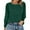 Green, variant on Crewneck Blouse for Women Fall Long Sleeve T-Shirts Casual Tees Ladies Loose Tops
