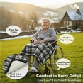 thumbnail image 4 of Thick Windproof Warm Blanket for Elderly Wheelchair Winter Thermal & Knee/Elbow Protection, Portable Bedspread for,  All-Season Thermal, Ergonomic Design for Elderly & Mobility., 4 of 4