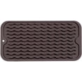 thumbnail image 1 of MicoYang Tapete de silicona para secar platos para uso múltiple, fácil de limpiar, ecológico, tapete de silicona resistente al calor para encimera o fregadero de cocina, refrigerador o revestimiento d, 1 of 4