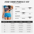 thumbnail image 5 of Daiia Winter With Snowflakes Pattern Women's Workout Shorts Biker Shorts - High Waisted Workout Spandex Tummy Control Gym Running Yoga Shorts-Medium, 5 of 8