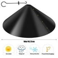 thumbnail image 4 of OUSITAID 18-inch  Wrap Around Squirrel Baffle Anti Rust Raccoon Proof Bird Feeder Station Protection Guard hook style(PVC), 4 of 9