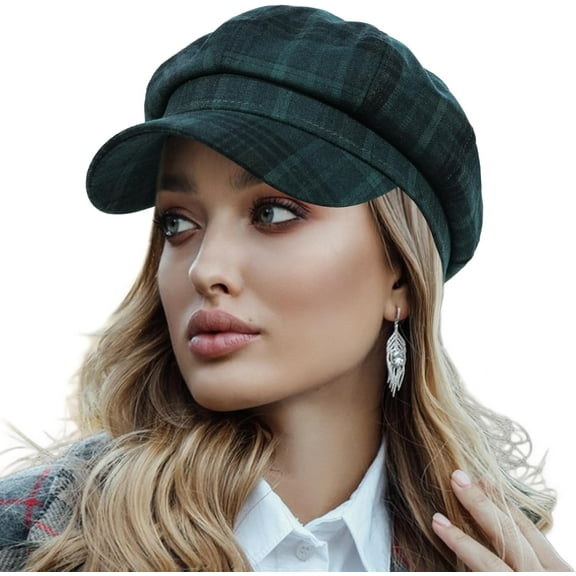 Women Wool Newsboy Hats Cabbie Hat Beret Paperboy Tweed Baker Boy Cap
