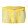 thumbnail image 3 of B91xZ Boxeurs Respirants Taille Basse en Maille, Jaune m, 3 of 4