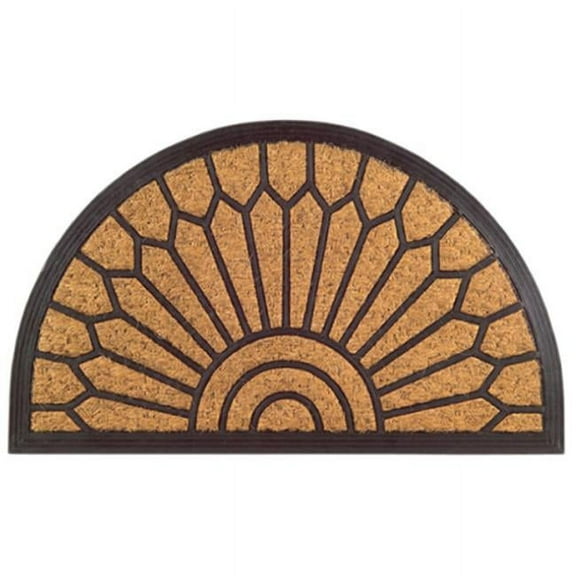 Half Round Lily Door Welcome Mat