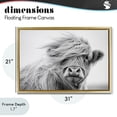 thumbnail image 4 of Stupell Industries Farmhouse Easy Breezy Highland Gold Floating Frame Canvas Art, 31 x 21, by Tina LeCour, 4 of 8